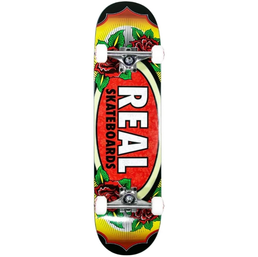 Real Skateboards Deluxe Rose Oval Complete Skateboard 8 25