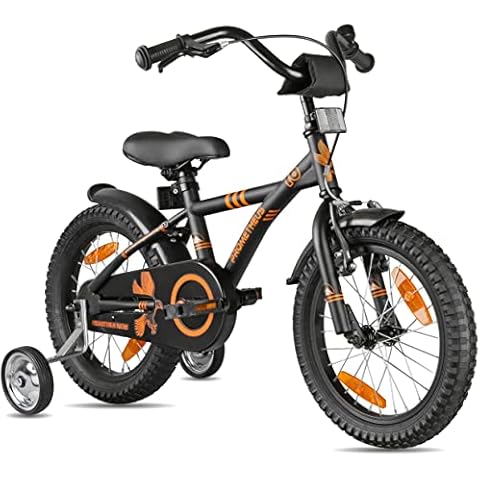 Prometheus Bicicleta Infantil con Ruedines y Freno de Contrapedal Cover