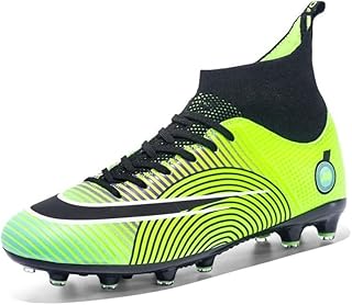 UPYOGA Chuteiras de futebol masculinas Chuteiras profissionais de cano alto Chuteiras de futebol de gramado Tênis de treinamento de jogo masculino
