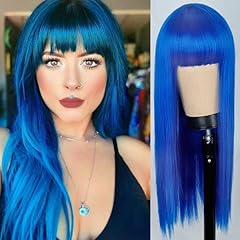 Blue Wig Long