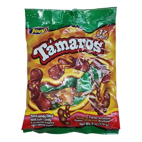 Jovy Tamaros Tamarind Flavored Candy | 6oz Bag | Mexican Candy Cover