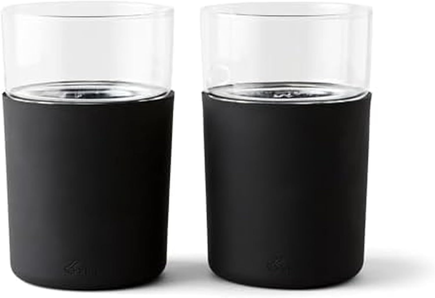 Rabbit Freezable Beer Glasses, 2 Count (Pack of 1), Black