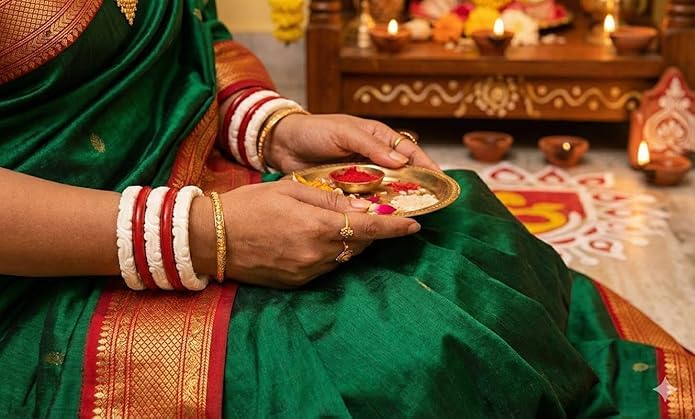 Image of HAPPYCRAFT Original Shakha Pola Bangles - (Pack of 4) | Bengali Traditional Red and White Acrylic Bangles Set for Married Women | Jewellery for Puja Wedding Bridal Ethnic Wear | Comfortable