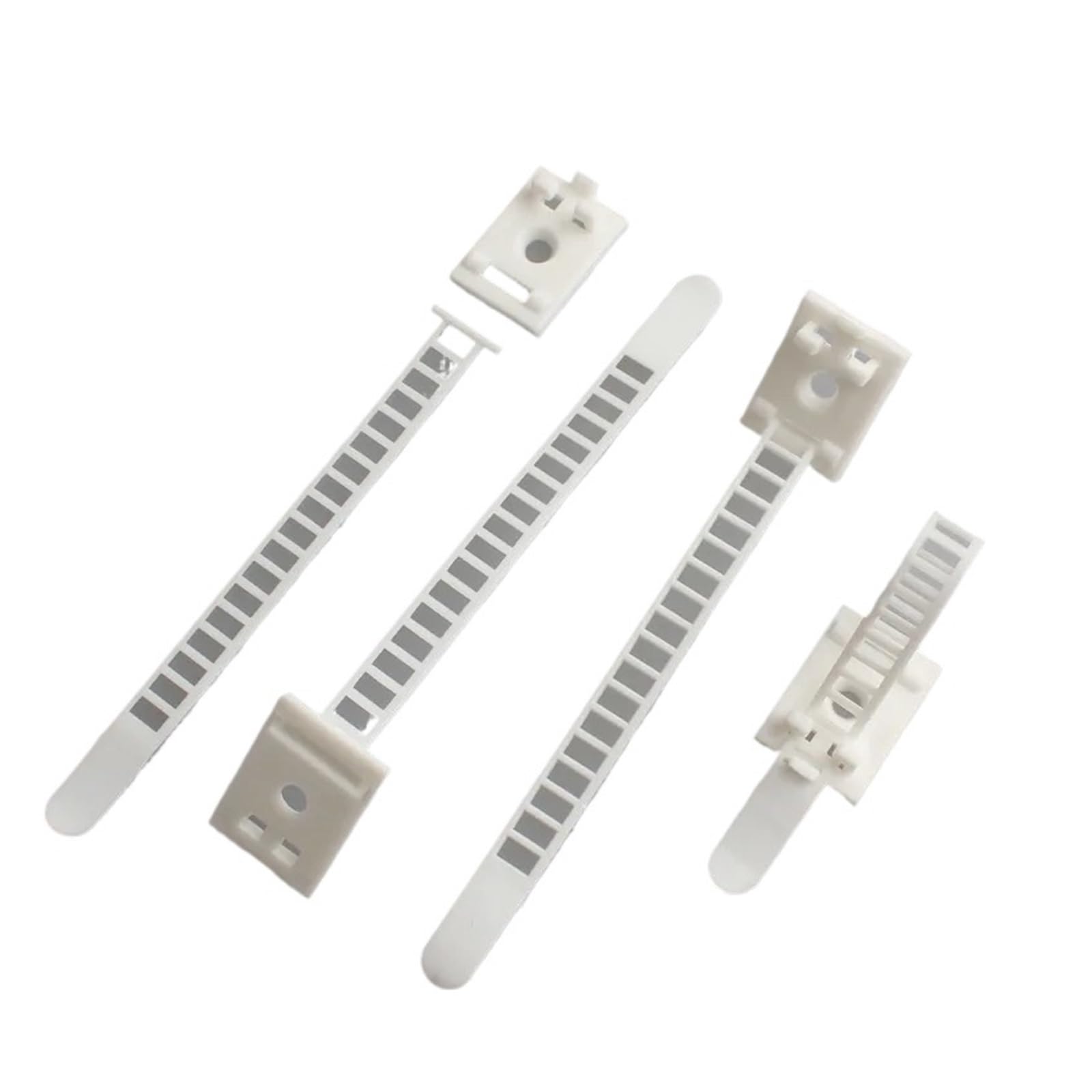 Dpnentv 20Pcs-White Self Stick Adjustable Cable Clip Adhesive Desktop Wire Cord Manager(20Pcs-White)