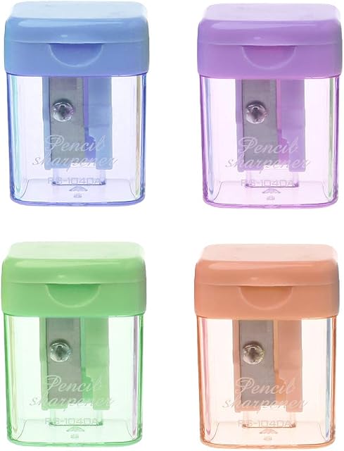 Yiwann Pencil Sharpener, Mini Pencil Sharpener Hand Portable Desktop Tool, Pencil Sharpeners Home Office School for Kids, School Gifts for Children