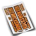 Gabel Aufkleber Revelation 2018 WP63 Rock Shox ORANGE
