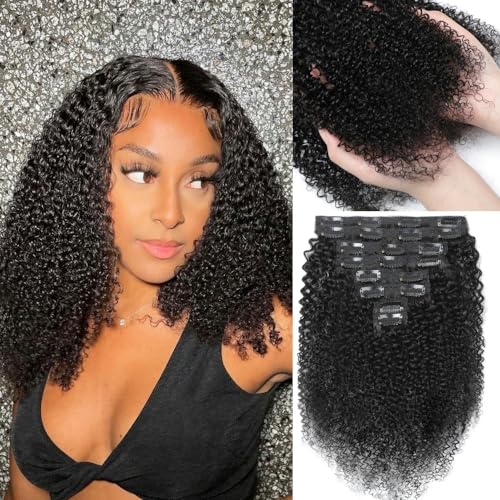 Extensions kinky curly brésiliennes en cheveux humains vierges double trame de 22 pouces