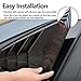 Xhfarce for Kia Forte 2019-2024 Sport Style Rear Side Window Louvers Air Vent Shades Panel Cover Car Exterior Decoration Accessories 2PCS for Kia Forte 2019 2020 2021 2022 2023 2024(Carbon Fiber)