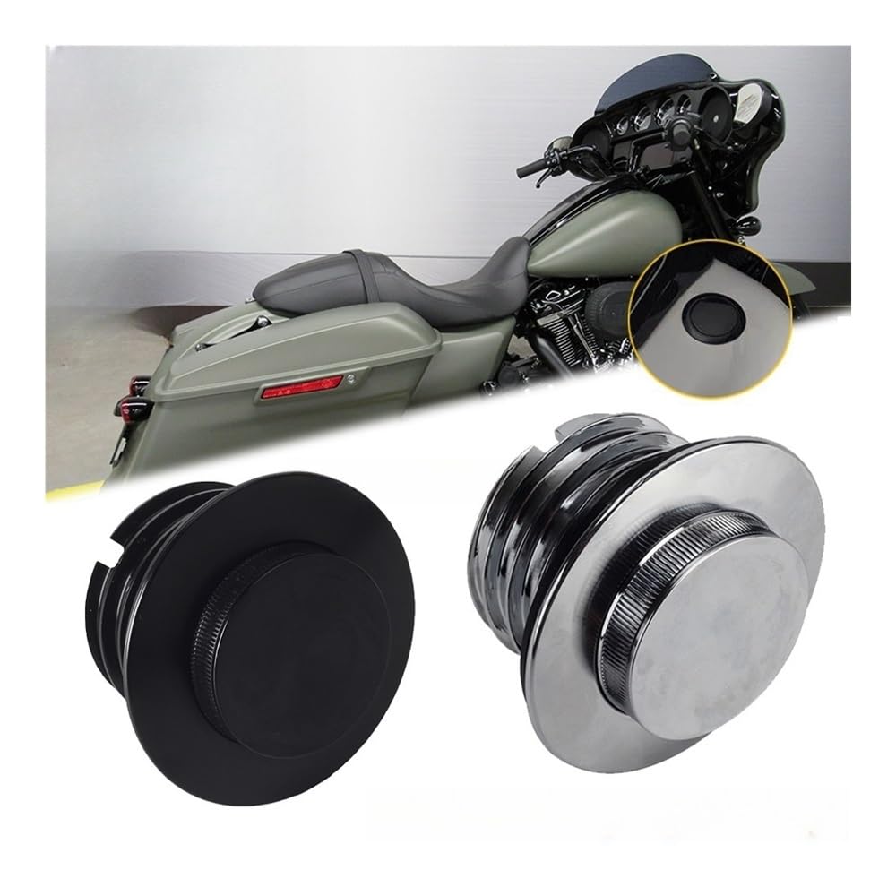 Tappo Serbatoio Carburante Coperchio Del Serbatoio Carburante A Scomparsa Con Sfiato A Filo, Avvitabile Per Touring Per Road Street Glide FLHXS FLHXST FLTRX S SE ST 2021-2023(Chrome-1)