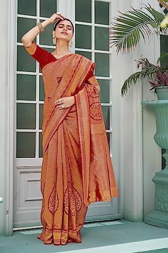 Image of Glory Sarees Women's Banarasi Silk Saree With Blouse Piece (Premium Silk107 Parent)