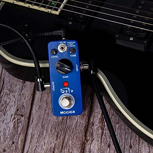 Image of MOOER Solo Distortion Guitar Effect Pedal, High Gain Distortion | 3 Modes, Natural /Tight /Classic, True Bypass, With Adjustable Tone And Volume, For Electric Guitar