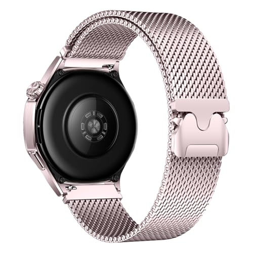 Image of Compatible with Huawei Watch GT 5 46mm Strap Stainless Steel Band for Watch 4 46MM Parachute-Style Buckle Loop Strap Compatible with Huawei Watch GT 4 3 2 46mm Straps(No Watch)