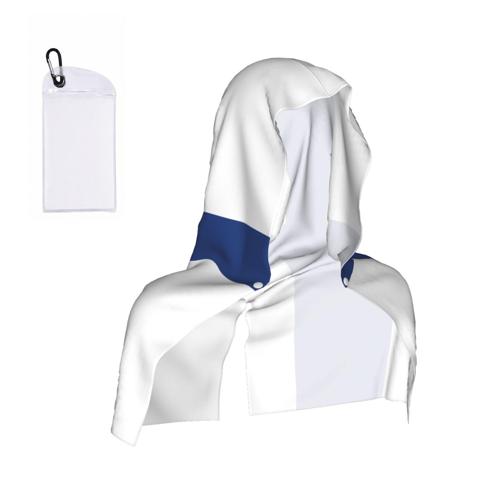 ZYJHYY Finnish Flag Print Unisex Swimming Towel Practical Camping Towel Skin-Friendly Cooling Towel For Workout Training