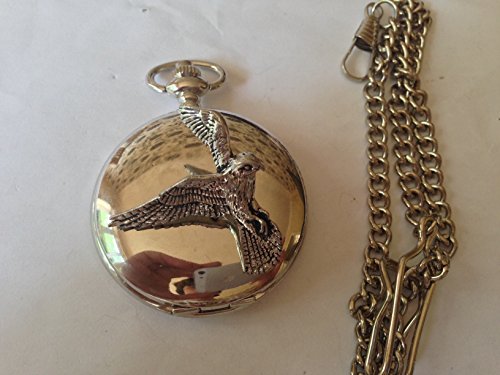 Montre de gousset B46 Kestrel en argent poli pour costume de mariage masculin