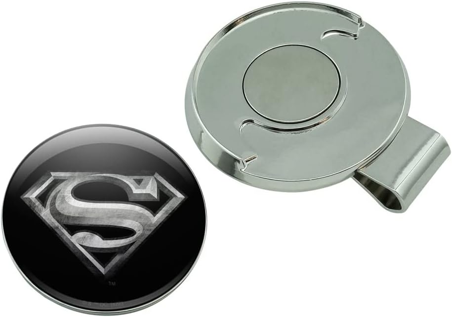 review GRAPHICS & MORE Superman Steel Logo Golf Hat Clip with Magnetic Ball Marker