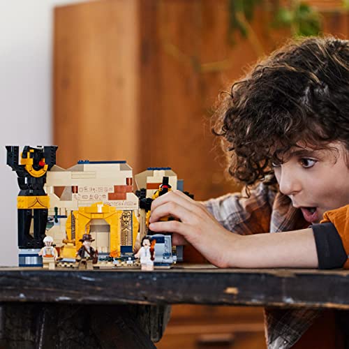 Indiana Jones Fuga dalla Tomba Perduta, Gioco per Bambini e Bambine da 8 Anni in su con Tempio da Costruire e Minifigure della Mummia, Set I Predatori dell'Arca Perduta, Idea Regalo 77013 - Lego - Immagine 6