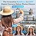 4K Digital Camera, 64MP Autofocus Vlogging Camera with Dual Lens, 16X Digital Zoom YouTube Compact Travel Point Shoot Camera for Teens Beginner, Anti-Shake,2 Batteries, 32GB Card (White)
