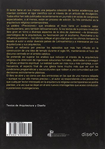 Precisiones sobre arquitectura religiosa contemporánea