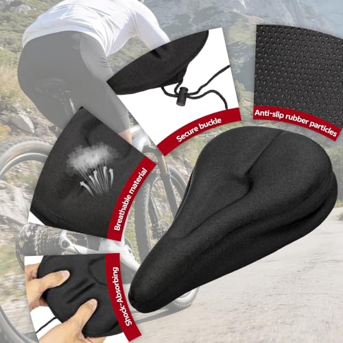 RIXOW Memory Foam Bike Seat Cushion