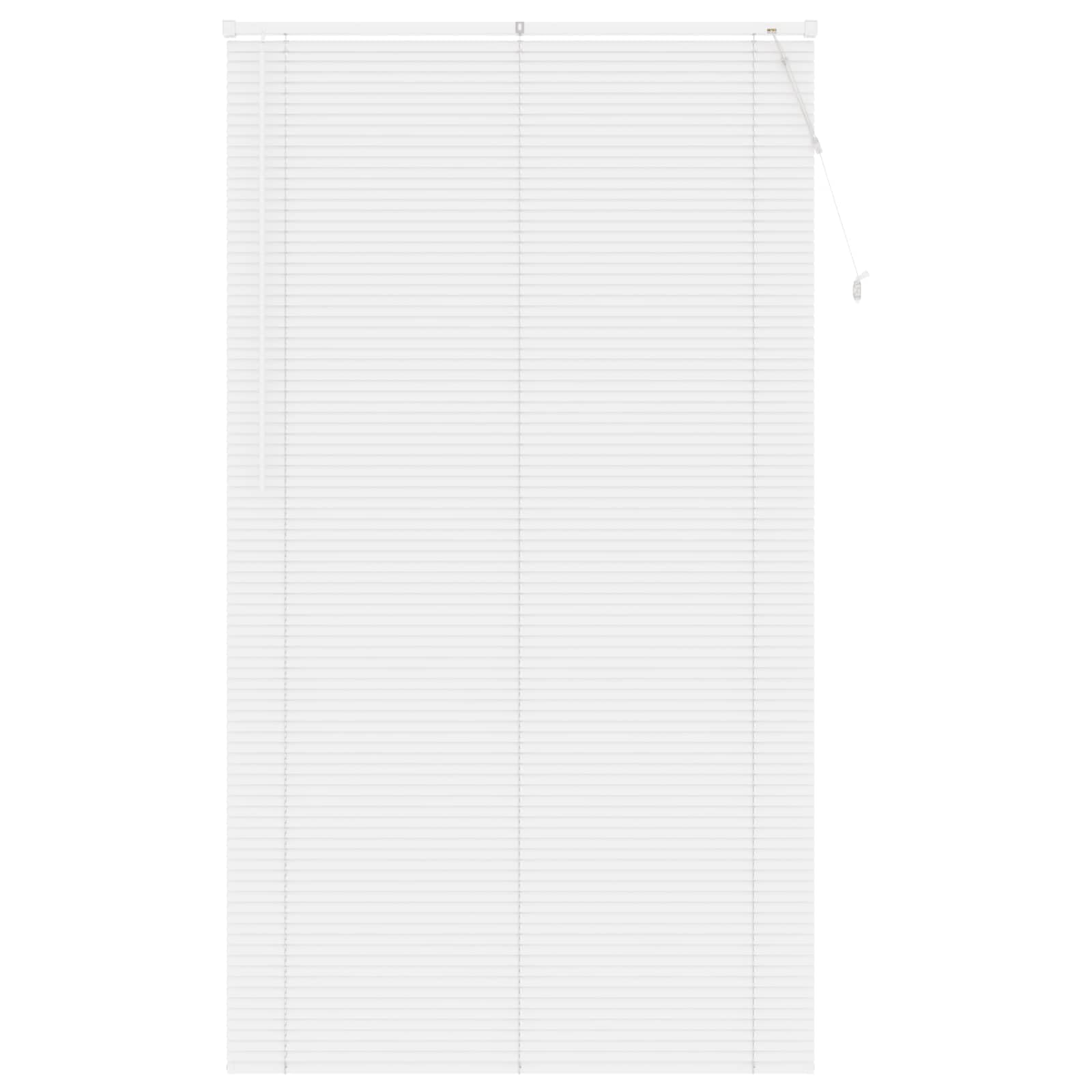 vidaXL Store Vénitien Blanc 213 x 120 cm 25 mm PVC, Solution Moderne de Stores vénitiens, durables pour Bureau à Domicile, Filtration de lumière réglable, Protection de la Vie privée