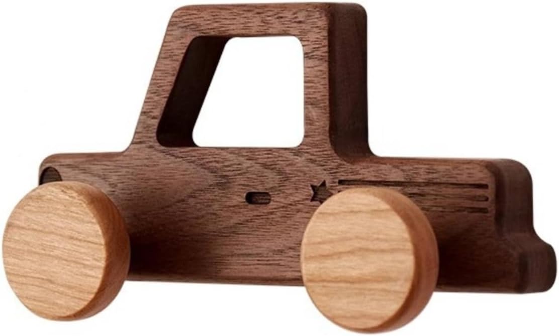 Vehicle Wall Hook Playful Wood Wall Hooks Decorative Wood Pegs for Young Children, Entryway, Pickup Truck