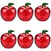 DOERDO 6pcs Plastic Bobbing Apples Filled Bobbing Apple Containers for Creative Party Favors and Festive Decorations