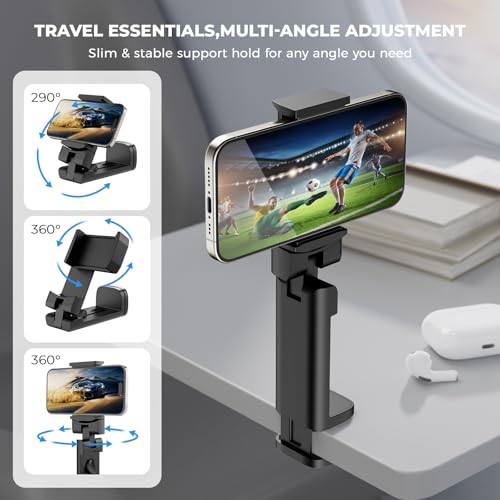 Image of Universal Airplane Phone Holder, in Flight Travel Essentials Phone Holder Mount, 1 Pack