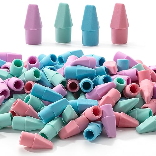 Image of Mr. Pen- Pencil Erasers Toppers, 120 Pack, Colorful, Latex Free, No Smudge | 120 Pack