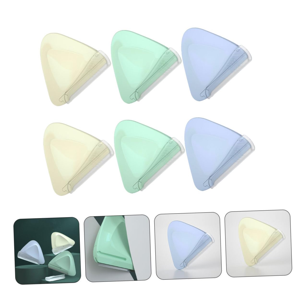 30 Stck. Teiliges Augenbrauen Trimmer Mikro Rasierer für Gesichtshaarentfernung Tragbar Perlenweiß Grün und Lila für Präzises Augenbrauen Shaping und Reisen