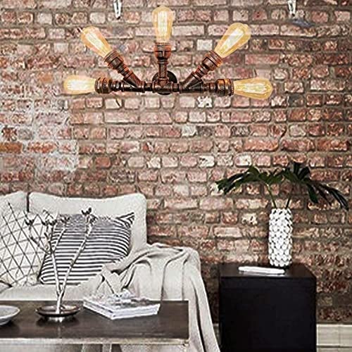 Aplique de pared steampunk para pasillos oscuros con luz LED de bajo consumo 2