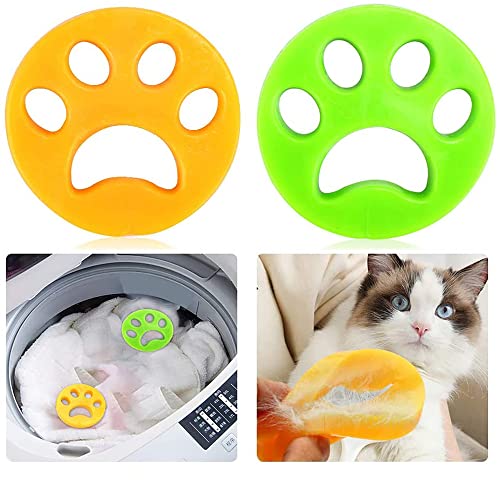 Removedor de pelos de animais de estimação para sua roupa, máquina de lavar com 4 peças de removedor