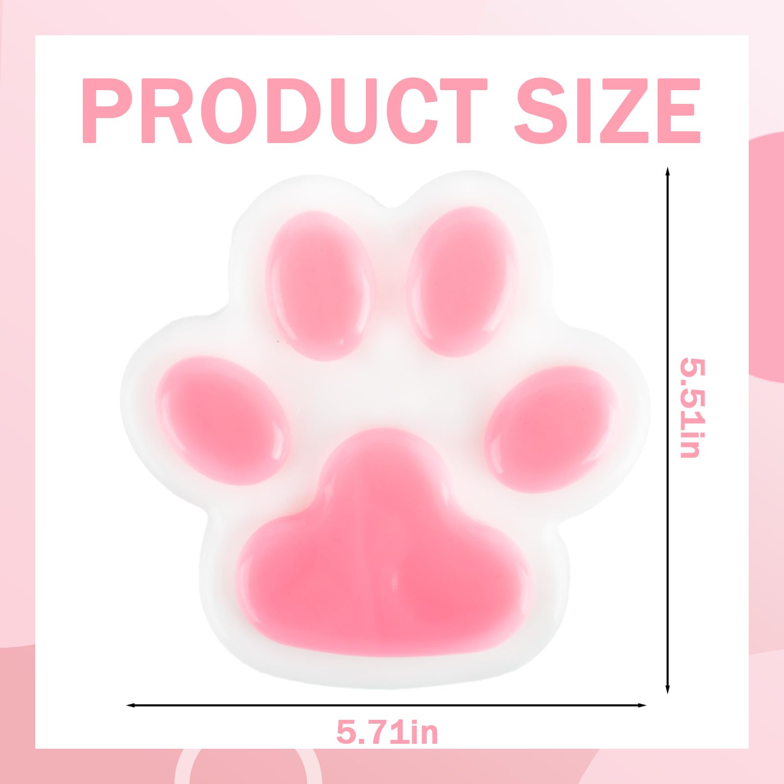 AYNKH 1 PCS FuFu Cat's Paw Squishy, Super Big Cat's Paw Squishy Toy, Reduce Stress,Taba Squishies,Improve Concentration, Kids - Image 2