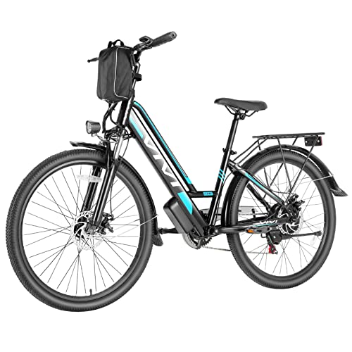 Vivi Electric Bike 26" Electric Bike For Adults Electric Cruiser Bike Commuter Bikes, 500W E Bikes For Adults Electric With 48V Removable Battery, Shimano 7 Speed E Bike, Up To 50 Miles #TOP23