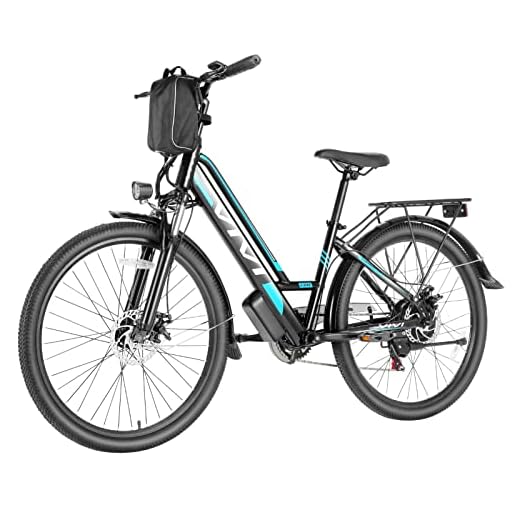 Vivi Electric Bike 26" Electric Bike for Adults Electric Cruiser Bike Commuter Bikes, 500W E Bikes for Adults Electric with 48V Removable Battery, Shimano 7 Speed E Bike, Up to 50 Miles