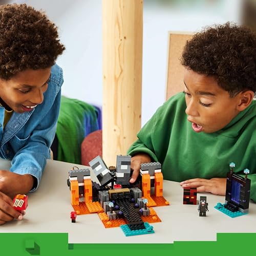 Image of LEGO Minecraft Wither Battle Pretend Play Gamer Gift - Building Set with Toy Crafting Table -21590