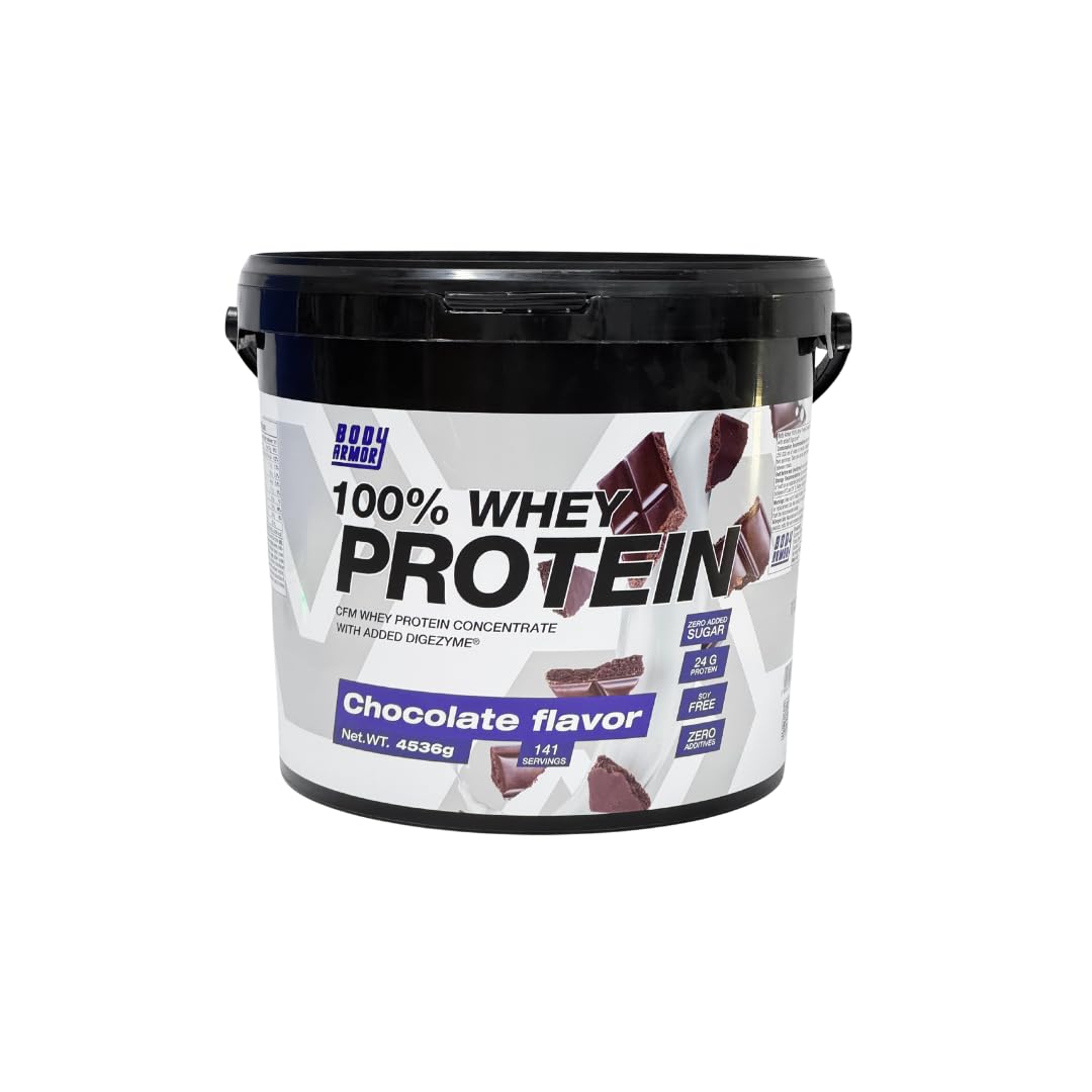 100% Whey Protein Powder, 24 Grams of Protein for Muscle Support and Recovery - Chocolate, 10 Lbs, 141 Servings (4.51 KG)