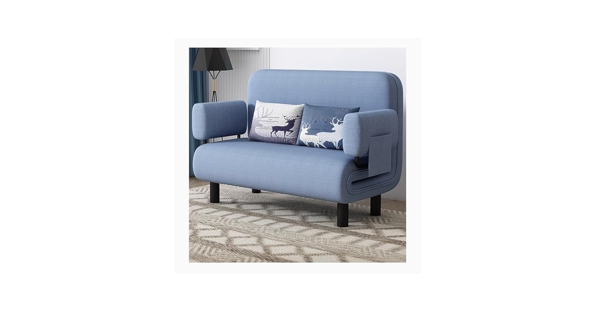 Amazon｜ソファベッド 1人掛け ローソファー カウチソファ 3way