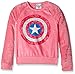 Marvel Girls' Floral Shield Super Soft Sweatshirt