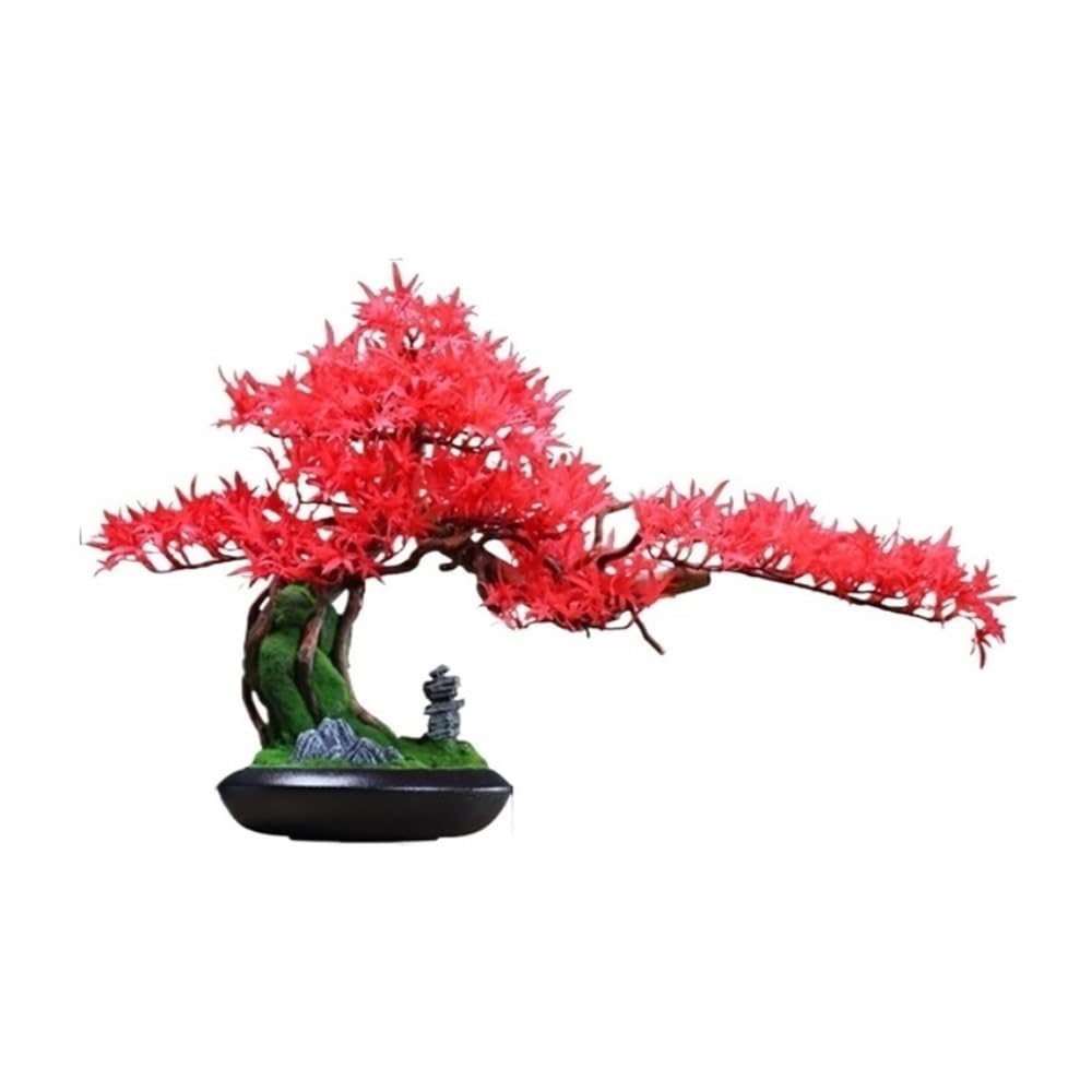 Sztuczne drzewo, Sztuczne ozdoby drzewek bonsai, chińskie ozdoby bonsai symulujące feng shui, dekoracje przedpokoju Sztuczne rośliny do wnętrz