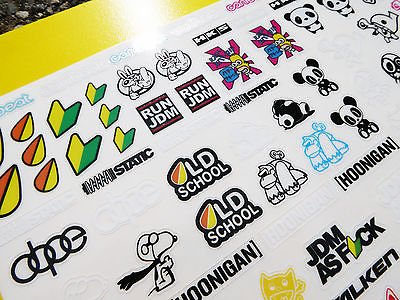 CLEAR VINYL Sticker Sheet SLANT #2 -R/C Sponsor Decal 1/24-1/16 Scale DIE CUT | UK