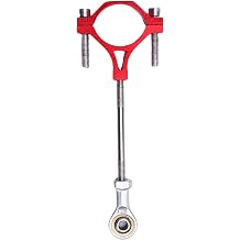 Sxhlseller 1/10 RC Crawler Trailer Pull Rod | Alloy Arrow Storage Case Hitch for CROSSRC TL4 MJX H8H, Secure Clamping Tow Hook Upgrade Red