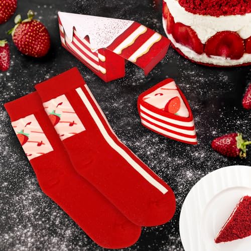 Image of Funny Donut Burger Food Socks Box, Crazy Socks for Women Teen Girls, Birthday Christmas Stocking Stuffers Gag Gifts