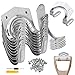 GZcaiyun 18 Pcs Crochets de Rangement, Porte Outils de Jardin Mural, Porte-Outils Simple/Double en Fer pour Garage Remise Entrepôt Ferme Établi, avec Vis et Tournevis
