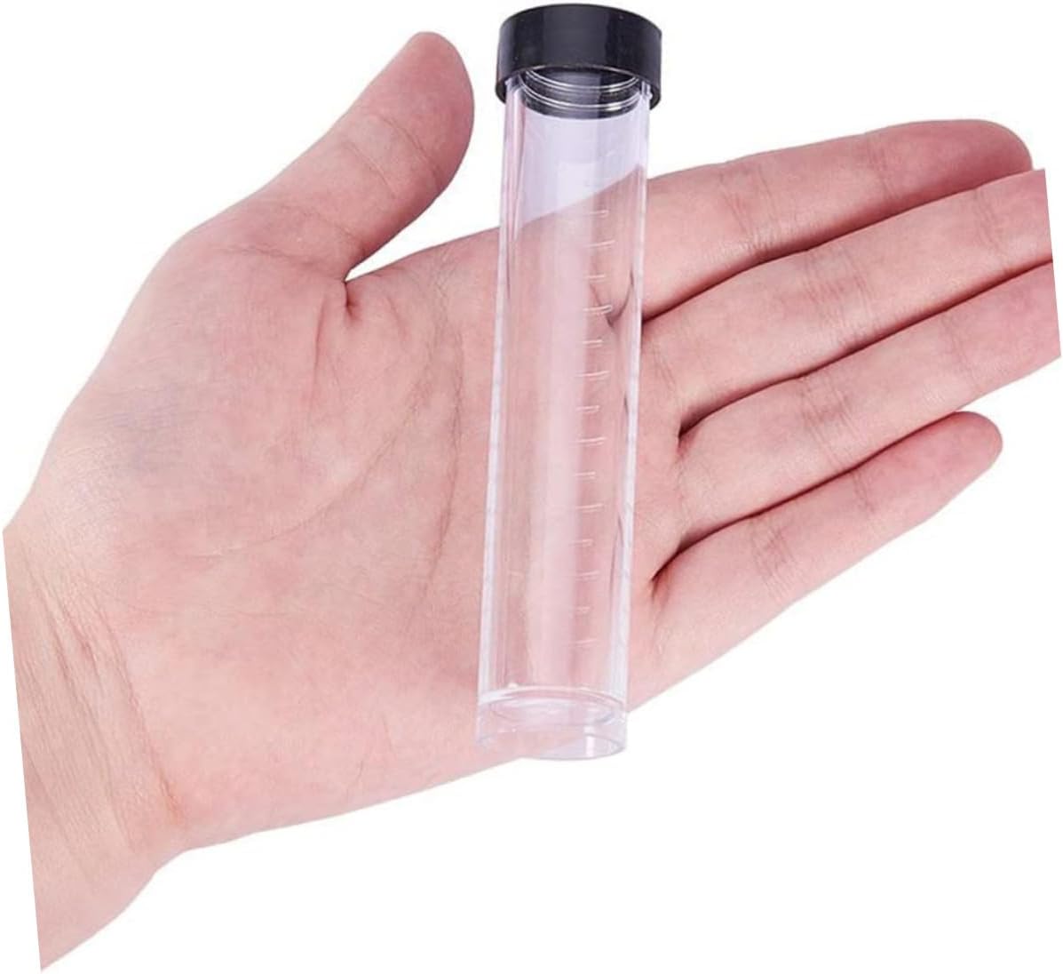 Hohopeti 30pcs Transparent Storage Tubes with Lids Lightweight Bead Containers for Craft Supplies Travel and Organization