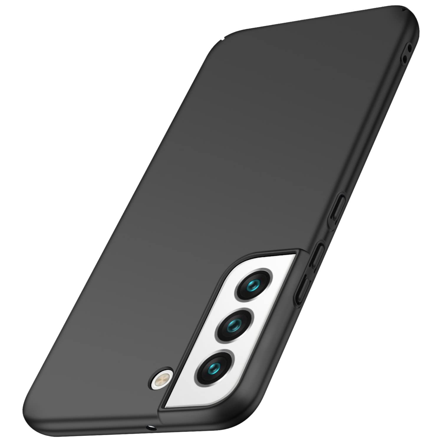 Arkour for Samsung Galaxy S22 Plus 5G Case, [Ultra-Thin & Lightweight] Matte Texture Hard Plastic Stylish Protective Slim Cover for Samsung Galaxy S22+ (Black)