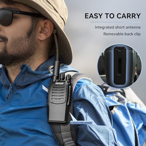 Image of Retevis H777 FRS Walkie Talkies Rechargeable for Adults, Type C 4 Pack