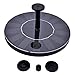 MAX HERO Solar Powered Bird Bath Fountain Pump1.4W Solar Panel Water Floating Pump Kit, 4 Kinds Spay Heads for Pond, Pool and Garden Decoration