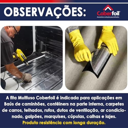 2 UNIDADES | Manta Antivibração e Isolamento Térmico para Veículos | 20 Metros Fita Asfáltica Autoadesiva Alumínio