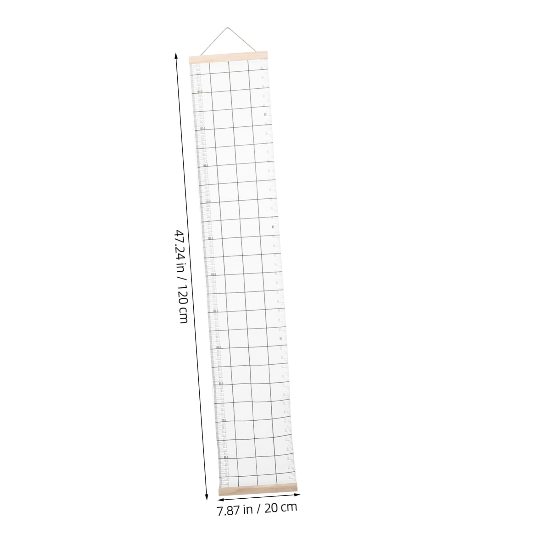 HEMOTON Nordic Style Canvas Growth Chart 50-170cm Boys and Girls Height Measuring Wall Decor