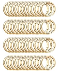 Hibmisy 50 Stück Runde Schnellverschlusskarabiner